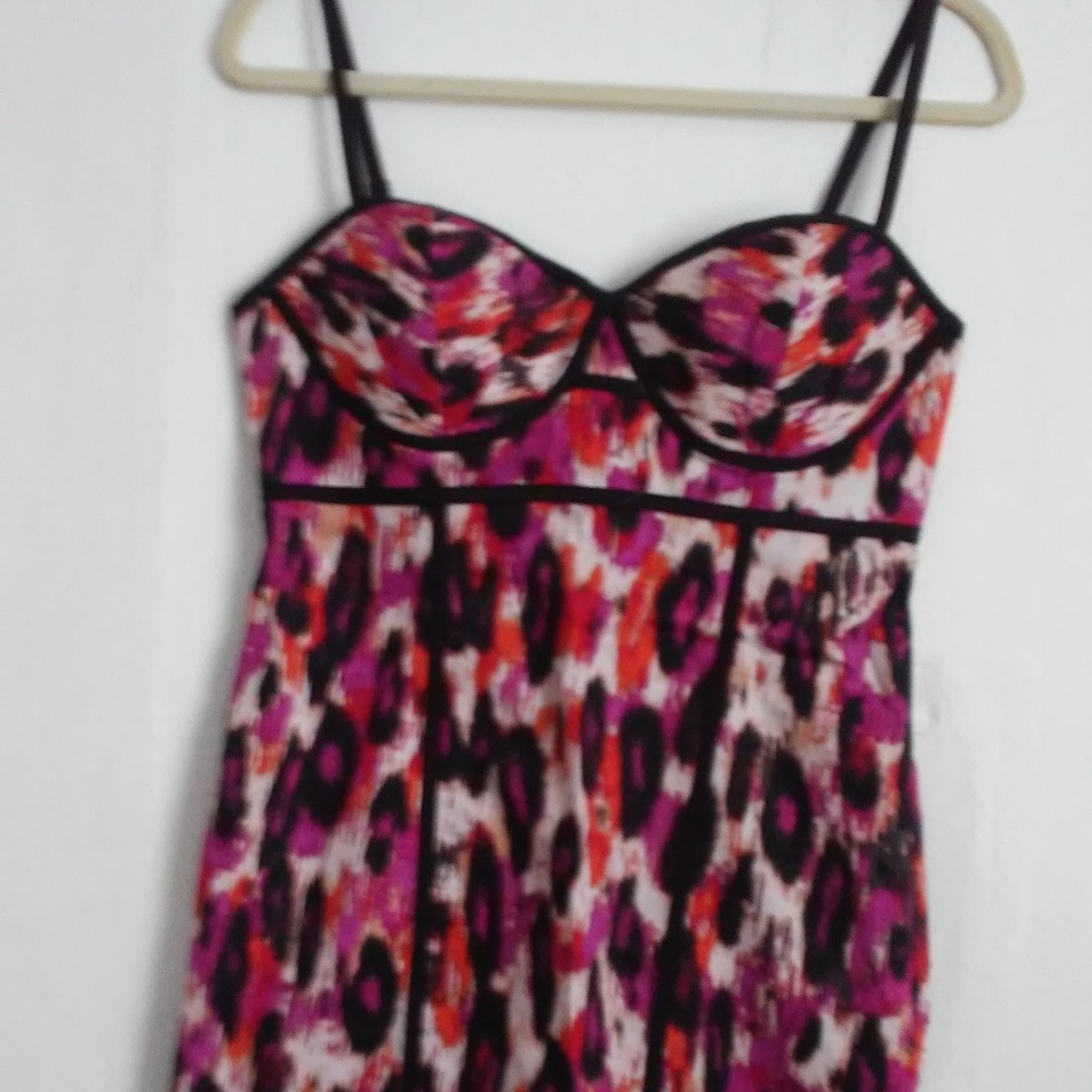 Sofia Vergara Leopard Print Summer Mini Dress in M